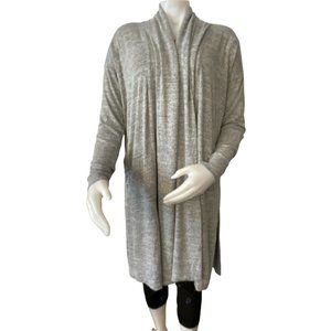 🌹Women’s Dusters Size M Dani Simone Light Duster Cardigan With Pockets Grey